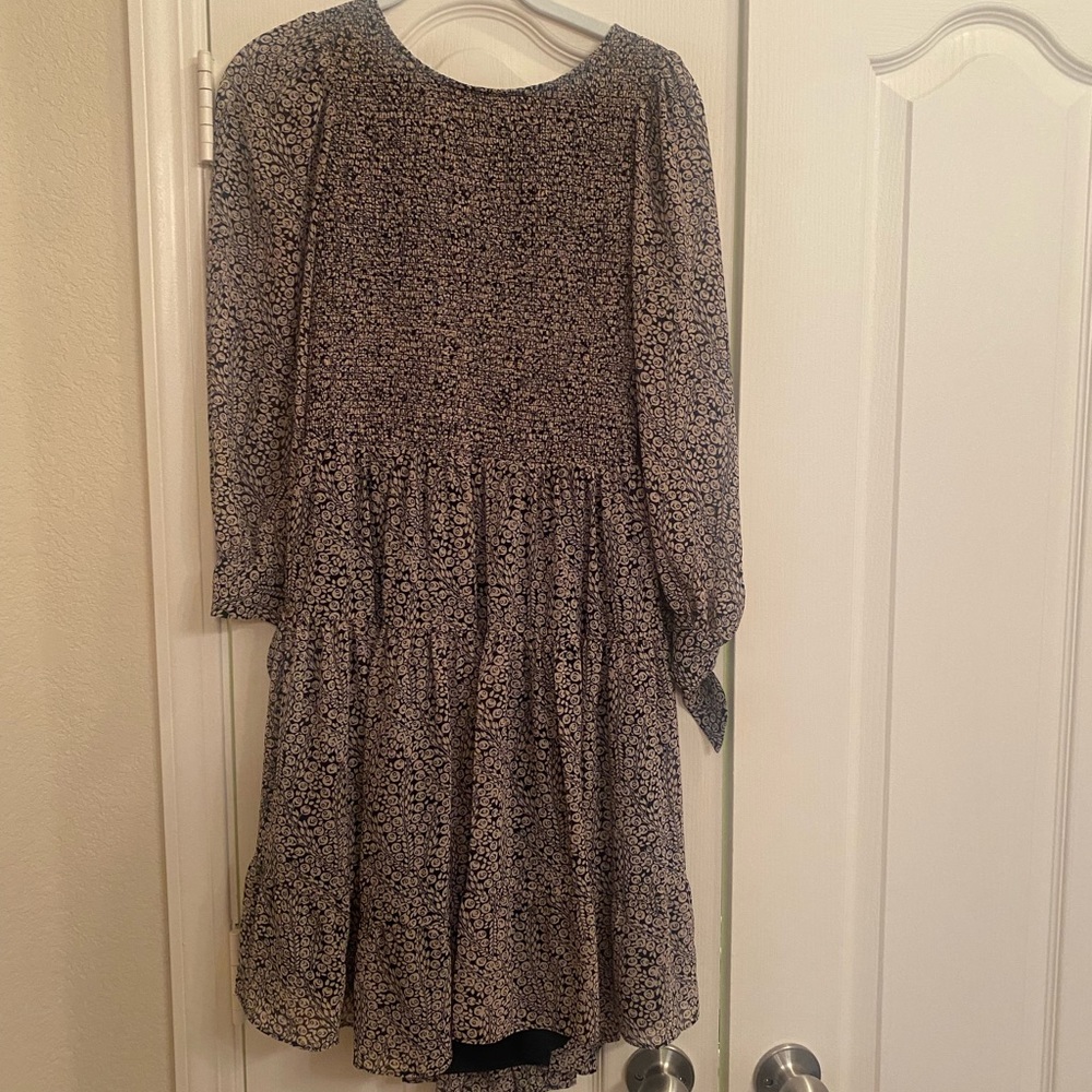CINQ À SEPT Annabelle open-back printed crepe de chine mini dress - Picture 14 of 14